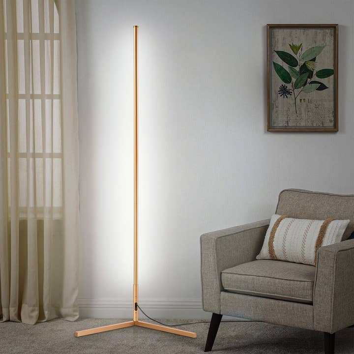 RGBCW Corner Floor Lamp Ambient Lighting Reading Lamp for wholesale by EP Design Lab