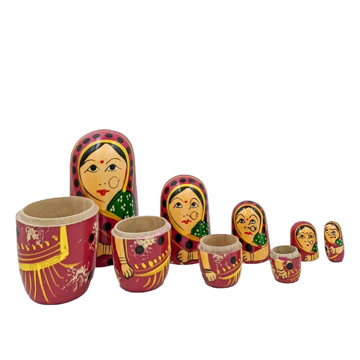 Poupées artisanales en bois en bois pour la vente par Keeraft