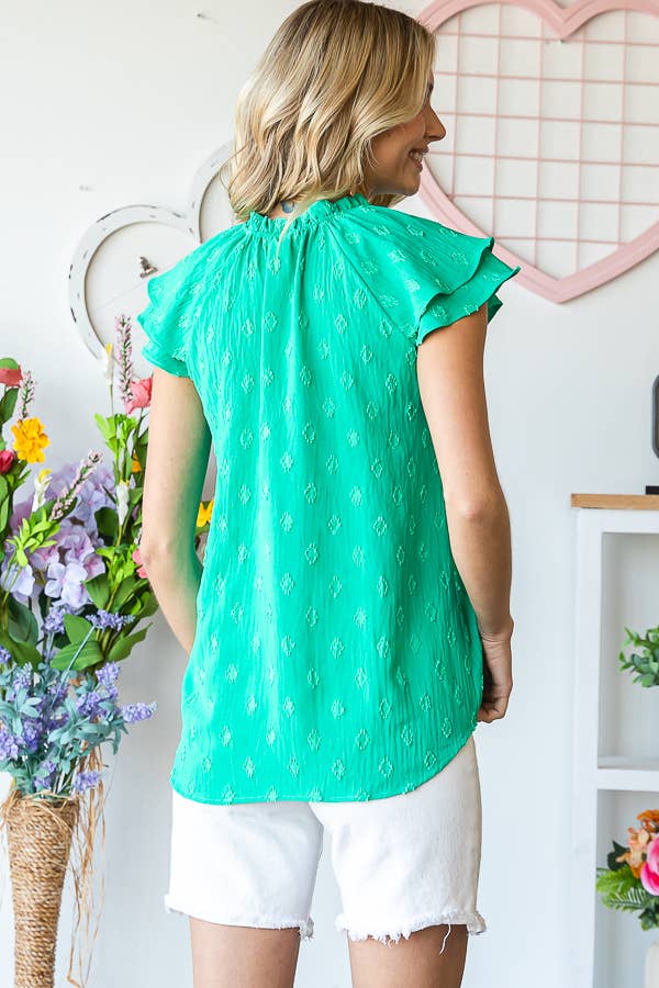 7th Ray - Venta al por mayor Blusa - Mujer - Blusa de Mujer con Lazo y Escote en V T513111