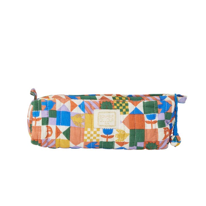 Bonheur du Jour - Wholesale Pencil Case/Pouch - Nila School Kit - Patchy Blue