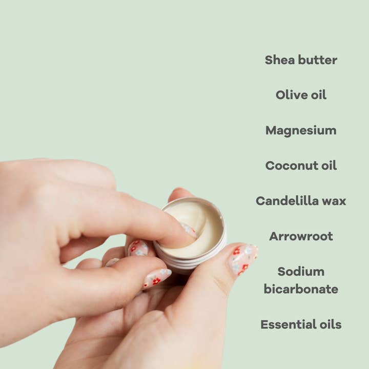 The Natural Deodorant Co. – wholesale Deodorant – Unisex – Active Deodorant Balm Mint + Eucalyptus 10g Mini2