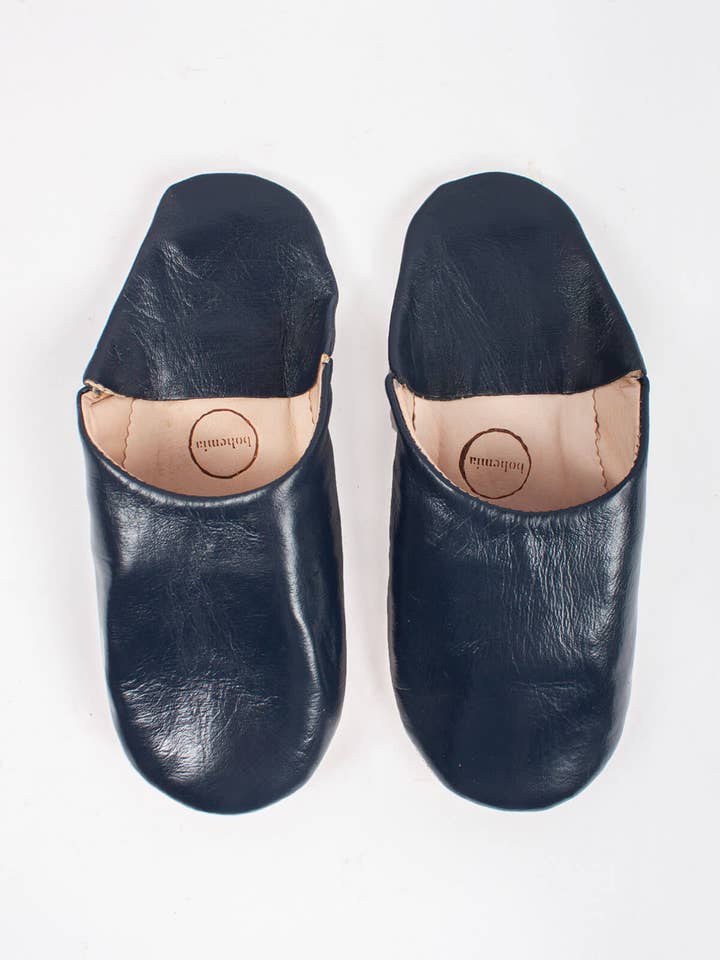 Bohemia Design - Wholesale Slippers - Men's - Moroccan Men's Babouche Slippers, Indigo