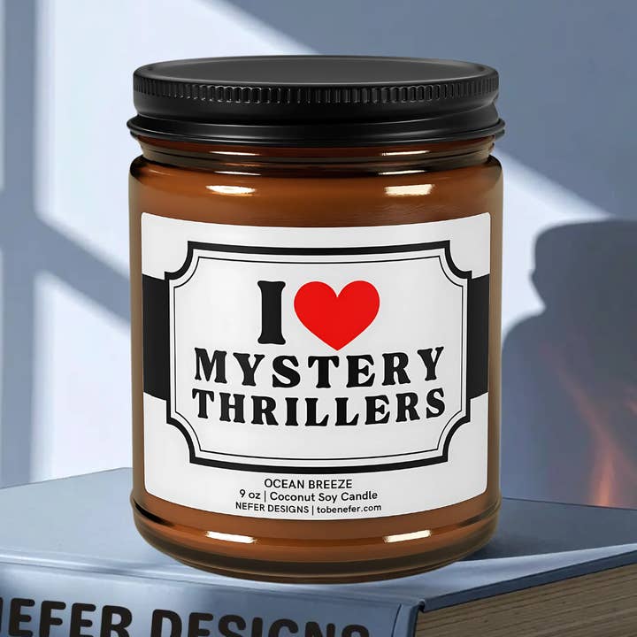 Vela Literária | Adoro Mistérios e Thrillers por atacado de Nefer Designer Candles & Home Decor