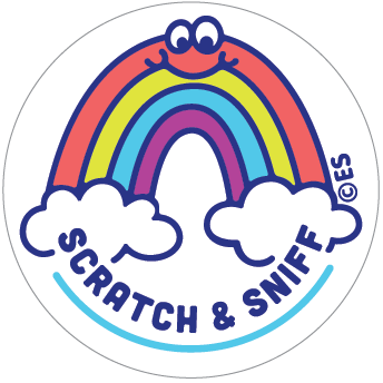 EverythingSmells, LLC - Wholesale Sticker - Rainbow EverythingSmells Scratch & Sniff Stickers (Rain Scent)1