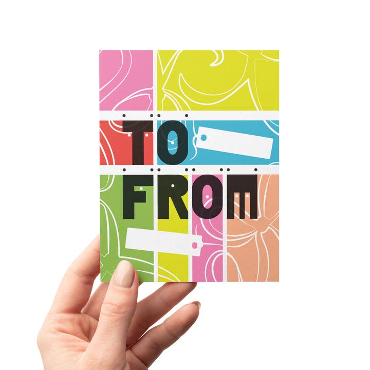 Étiquettes-cadeaux & nœuds de Noël Carte de vœux recyclée pour la vente par MASU