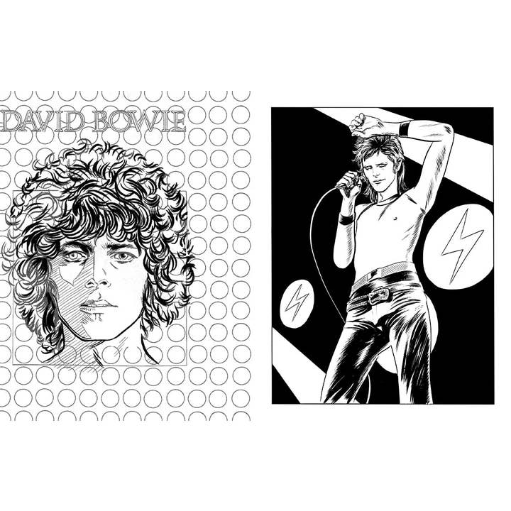 Insight Editions - Wholesale Coloring Book - Adult - BOWIE: A Michael Allred Coloring Book