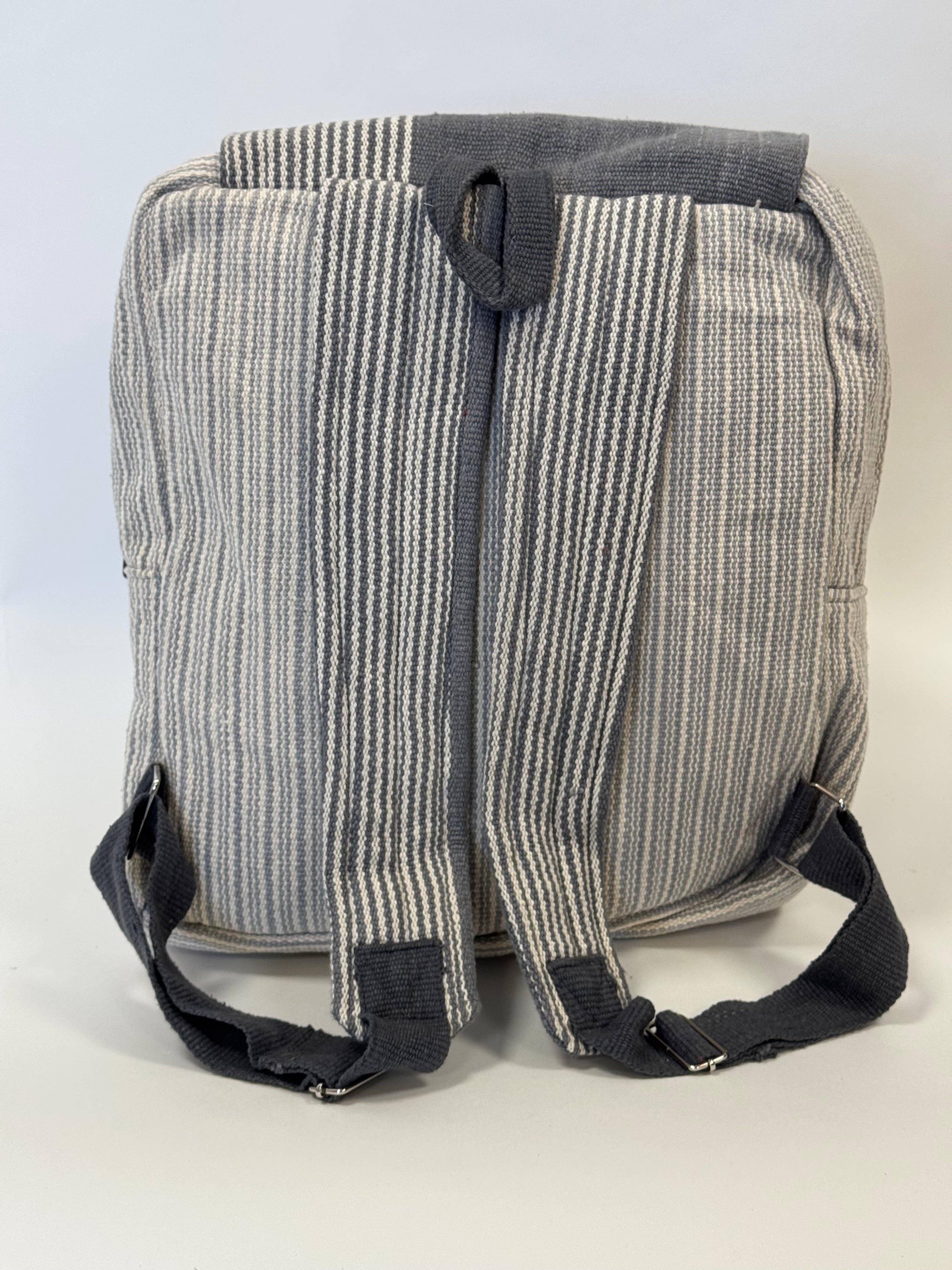 LaLu - Wholesale Backpack - Unisex - Bikram Grey Right Backpack | Organic Cotton1