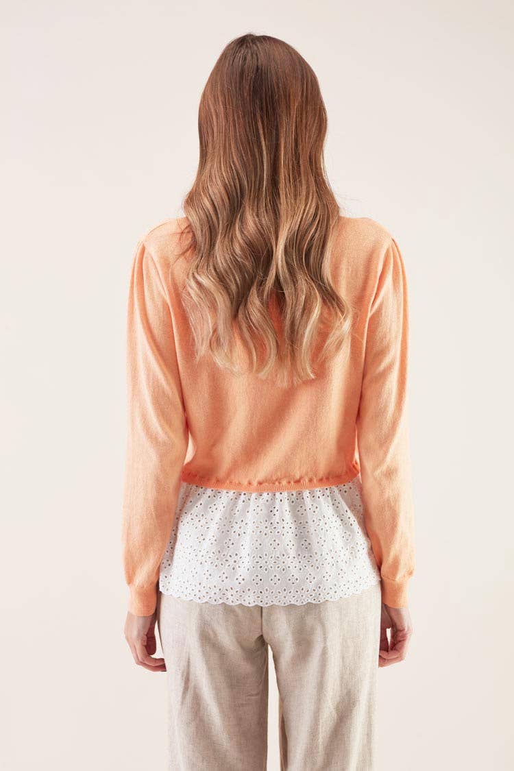 GUIMANOS - Wholesale Knit Top - Women's - English Embroidered Camisola2