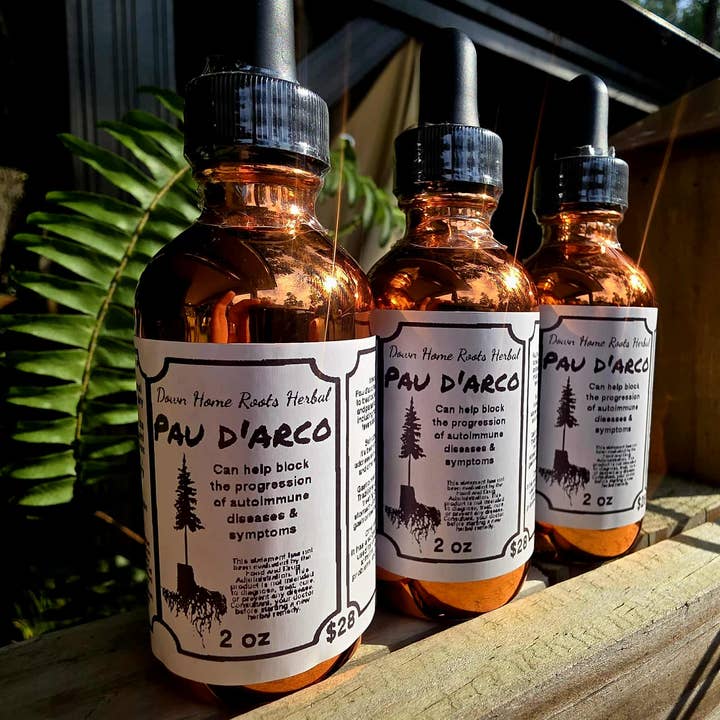 Pau D' Arco tincture for wholesale by Down Home Roots Herbal
