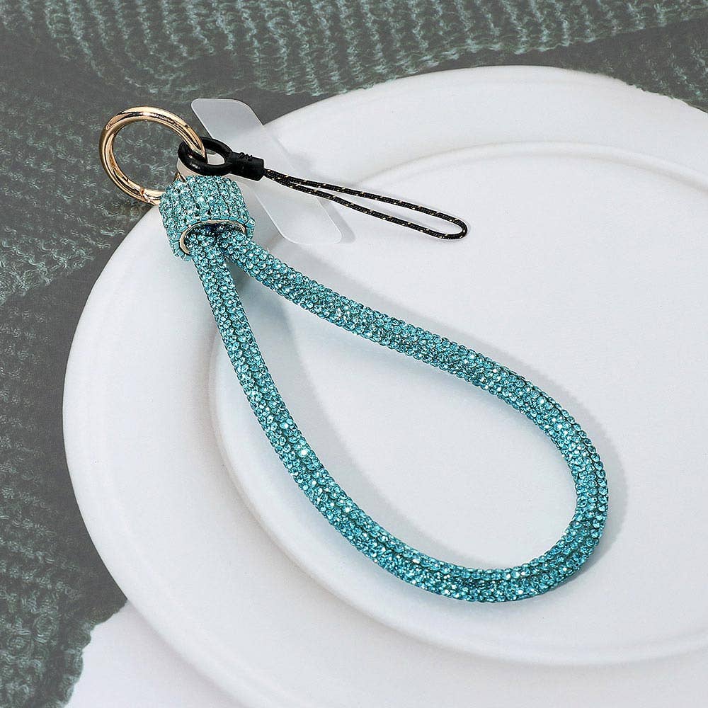 Sensibling Corp. - Wholesale Keychain - Women's - Bling Studded Phone Strap Keychain Bag Charm11