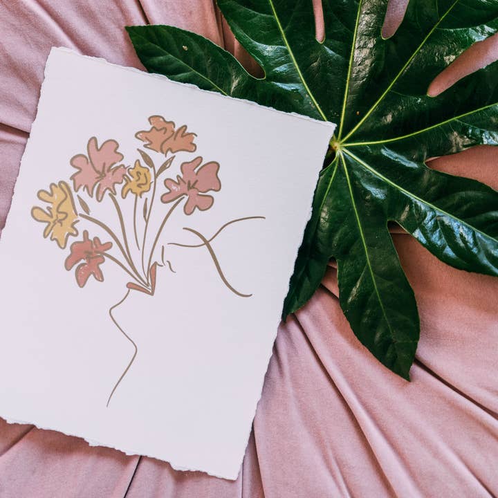 Fleur de 8 po x 10 po à partir de l'intérieur de l'impression pour la vente par Melarie Odelusi