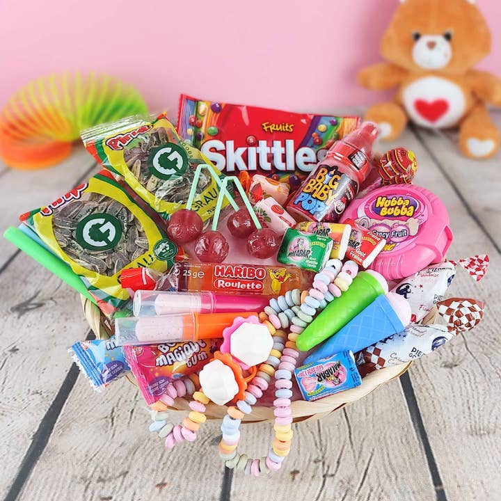 Génération Souvenirs - Vente Bonbons gélifiés - Panier Bonbons de notre enfance