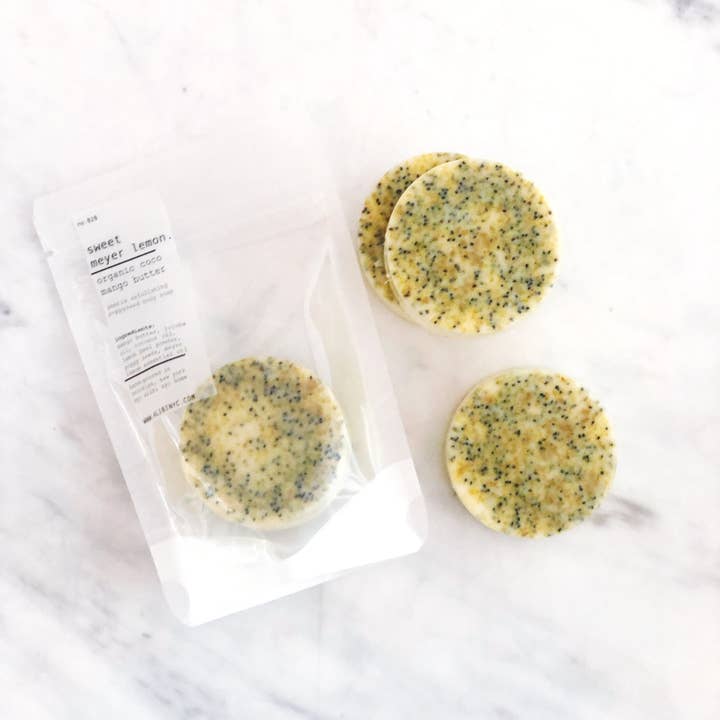 ALIBI NYC - Wholesale Bar Soap - SWEET MEYER LEMON ORGANIC COCO MANGO BUTTER SOAP