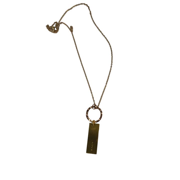 FUCK Pendant 7 Flame Oxidized with Blue Patina Ring for wholesale by David Stepan