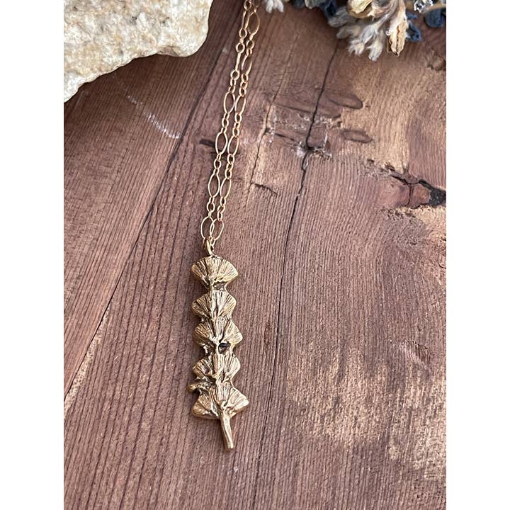 Ozark Impressions Jewelry - Wholesale Pendant/Charm Necklace - Lavender 5 Flower Necklace - Vert (Silver, Bronze or Copper)4