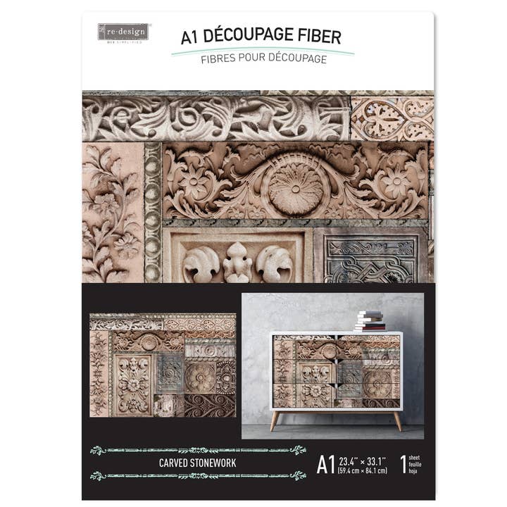 Redesign A1 Decoupage Fiber Antique Labels A1 size for wholesale by Redesign with Prima