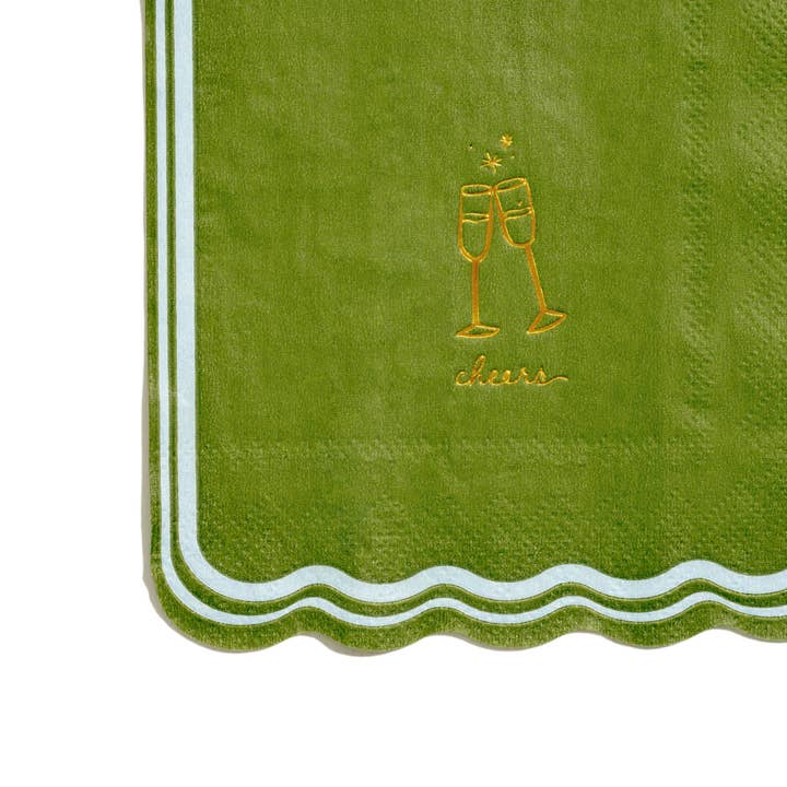 Serviettes à cocktail Cheers Icon pour la vente par Emergency Confetti