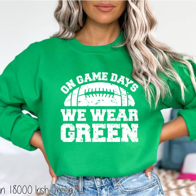 Bama Screens - Wholesale Sublimation Transfer - Exclusive Green On Game Days #BS7103