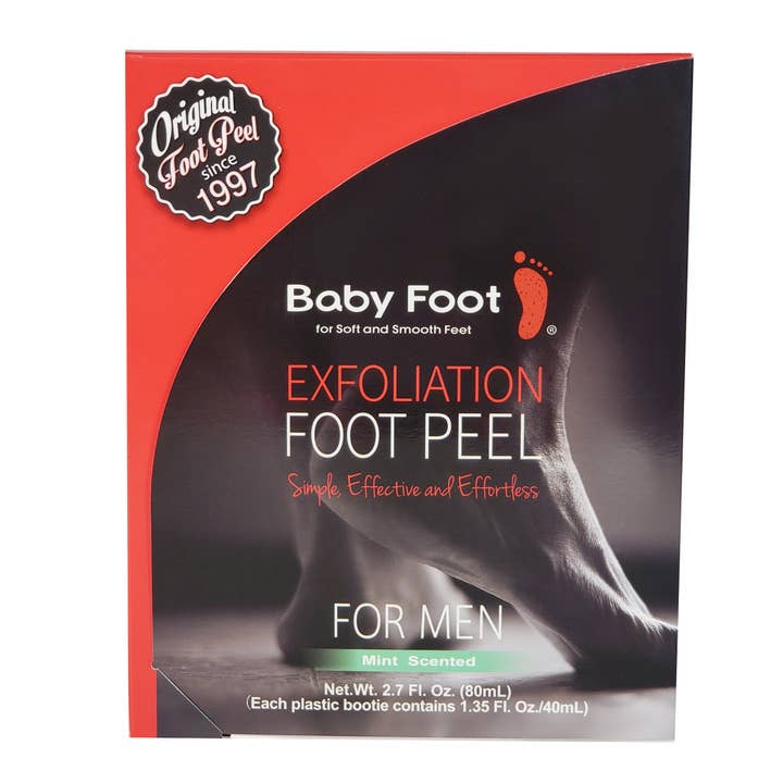 Baby Foot Exfoliation Foot Peel for Men - Mint Scented for wholesale by BABY FOOT USA