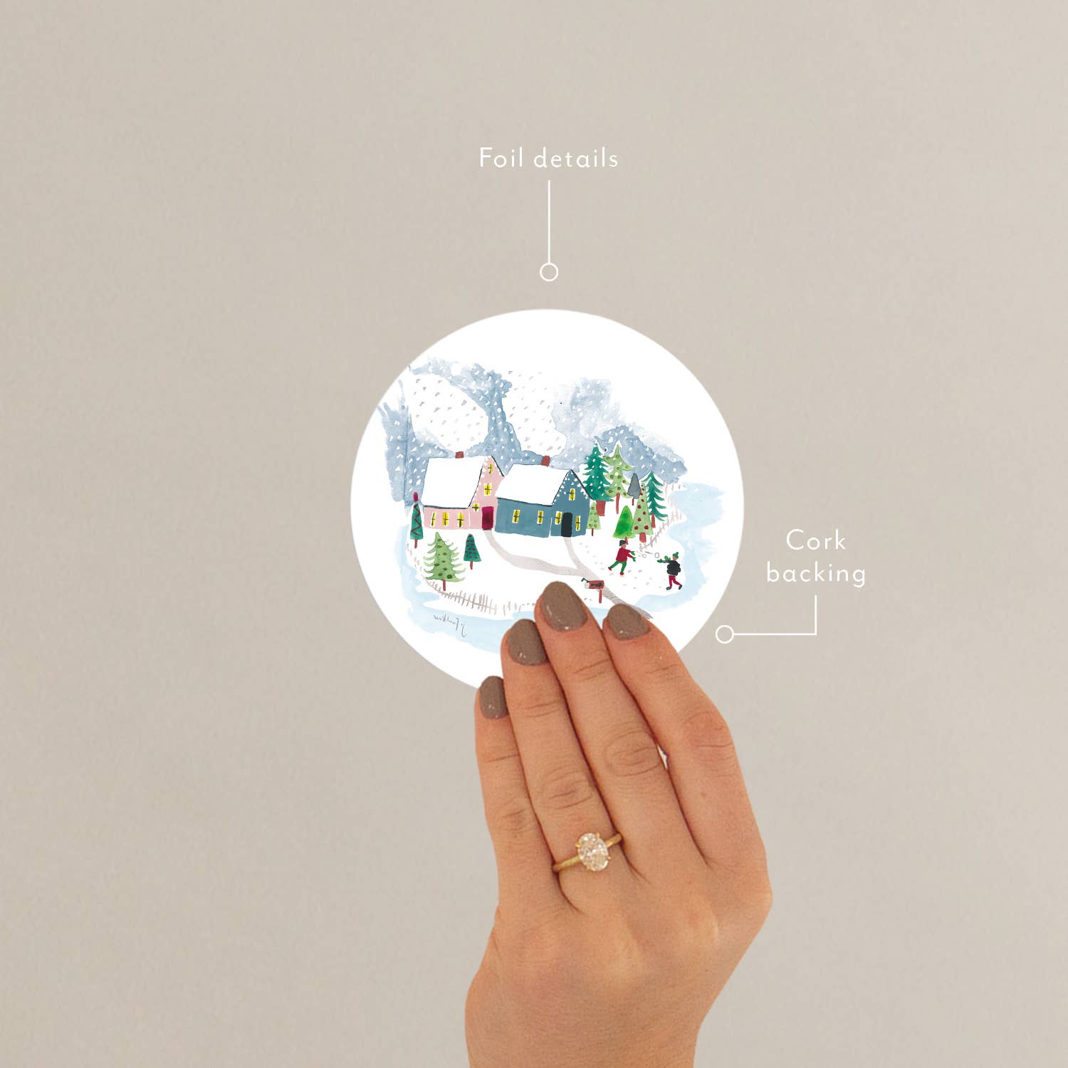 Seedlings - Wholesale Coasters - Winter Houses Seedlings Coaster1