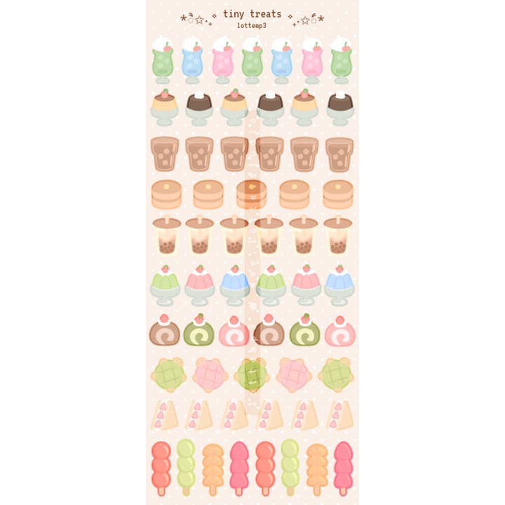 Tiny Treats Sticker Sheet for wholesale by Lottemp3