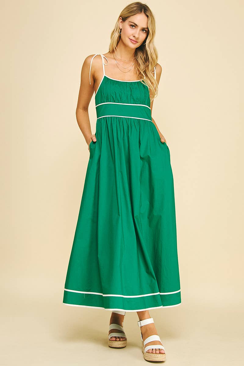 PINCH - Wholesale Dress - Women's - CONTRAST STRAP MAXI DRESS - 5828D5