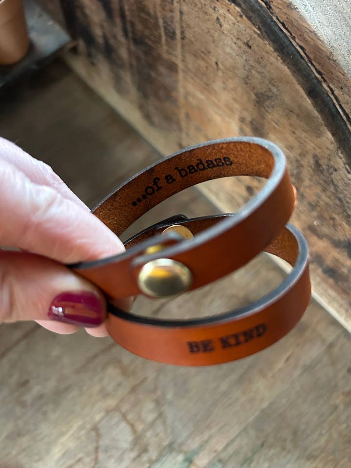 Be Kind.....of a Badass Friendship Bracelet for wholesale by Left Grain