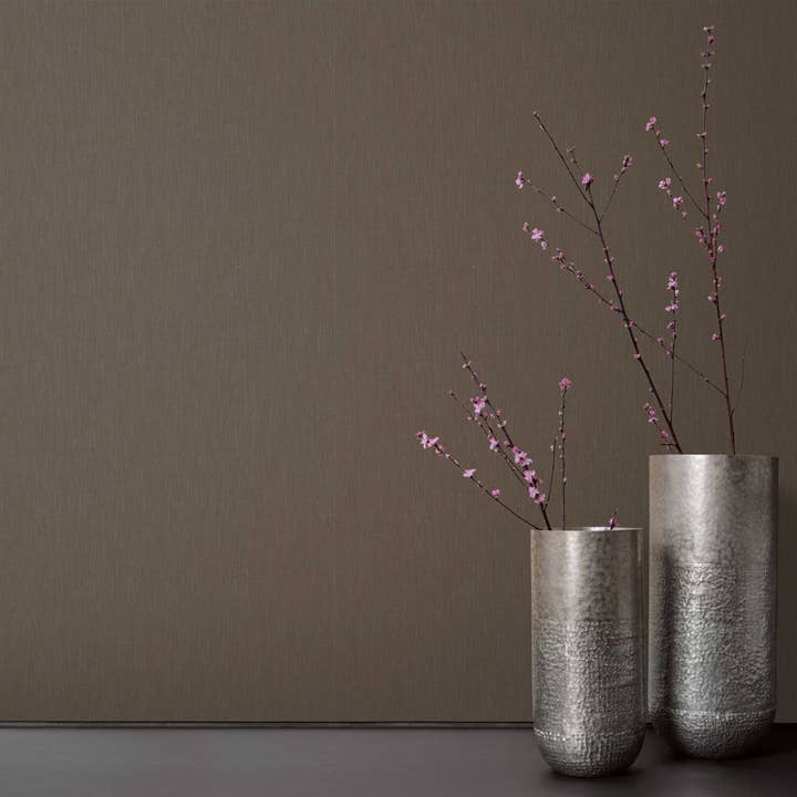 Carta da parati tinta unita marrone per camera da letto, soggiorno o cucina per la vendita all'ingrosso da parte di Marburg