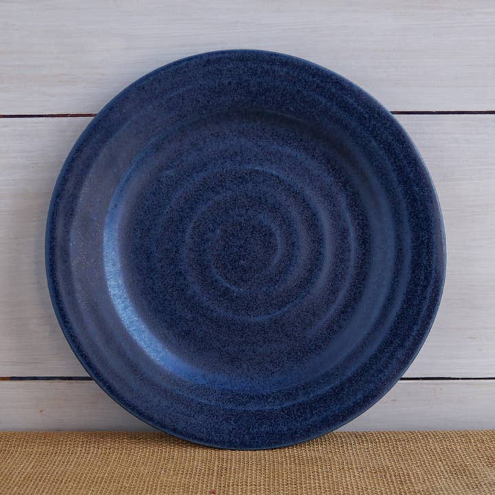 Rowe Pottery – Großhandel Essteller – Farmhouse Ridges Speiseteller, Denim0