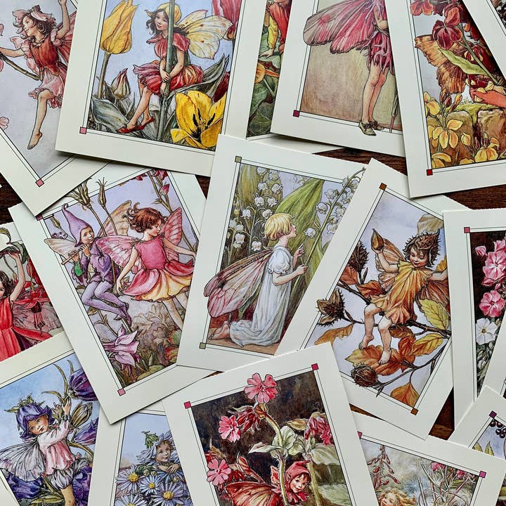 Magnifique Hearts - Vendita all'ingrosso Set di cartoline - Cartolina in Stile Vintage con Fate dei Fiori | Set a Sorpresa