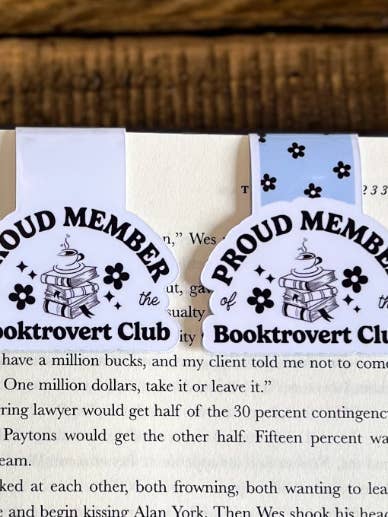 Proud Member Booktrovert Club, Magnetic Bookmark for wholesale by Little Turkey Shoppe
