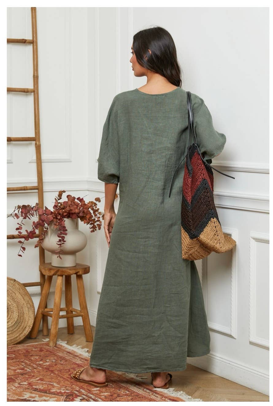 LÉA & LUC - Wholesale Dress - Women's - 100% linen dresses REF. 103031