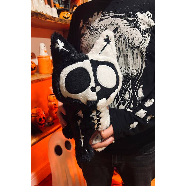 vampirefreaks - Vendita all'ingrosso Peluche - Bambini e neonati - Peluche Splitzokitty gatto nero e bianco2