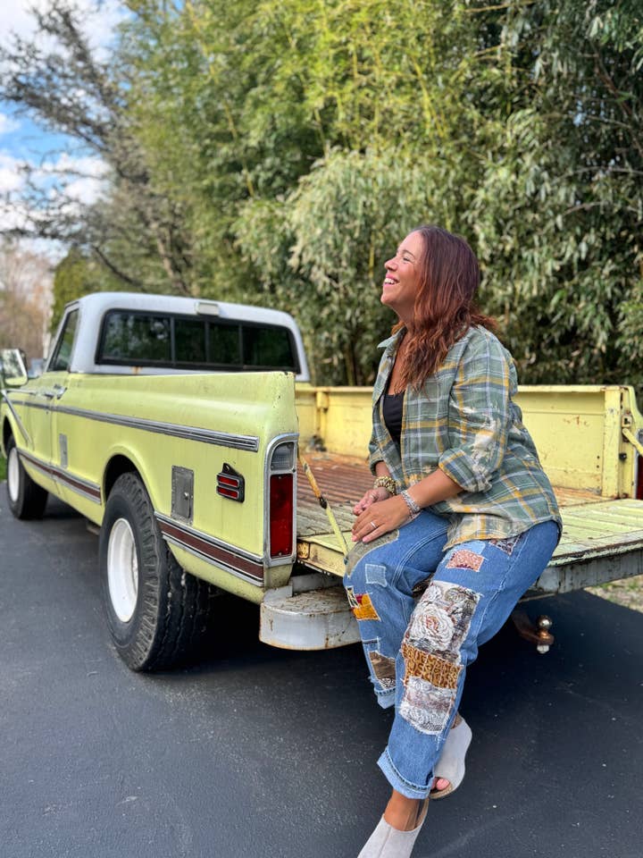 Slightly Distressed - Wholesale Button Down Shirt - Women's - Slightly Distressed Flannels 5