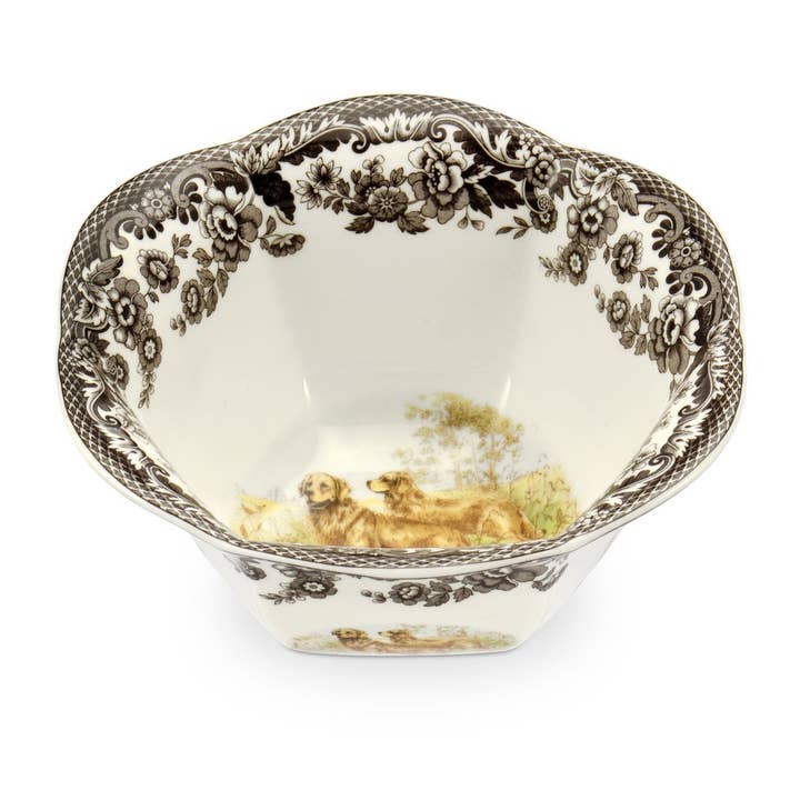 Spode Woodland Nut Bowl 6 inch (Golden Retriever) for wholesale by Portmeirion, Spode, Pimpernel, Nacthmann, Wrendale Designs