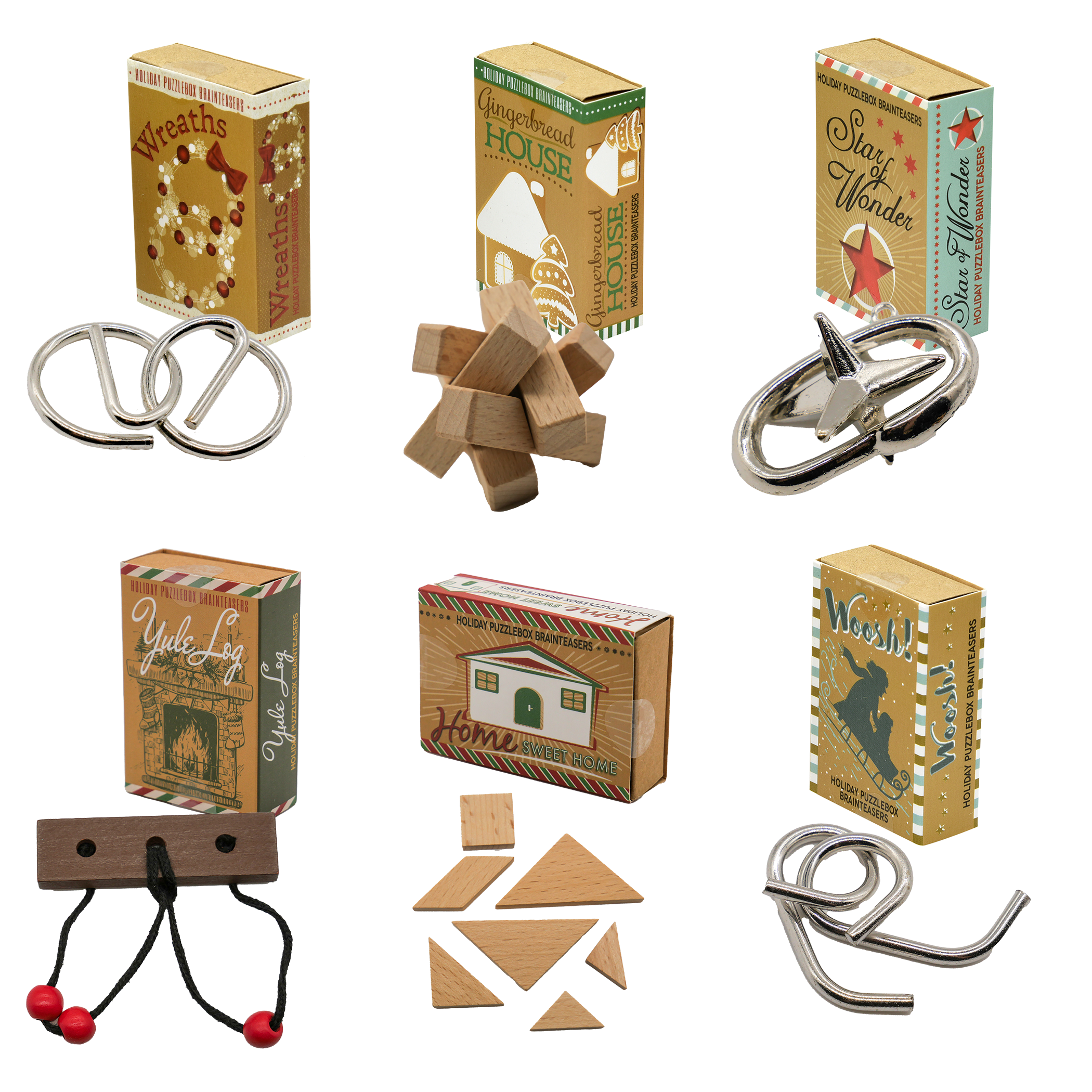 Project Genius - Wholesale Puzzel - Volwassene - Holiday Puzzlebox 60 PC Display (individuele groothandel $1,50)3