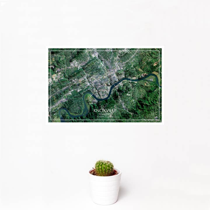 JACE.design - Wholesale Art Print - Knoxville TN Map Print Satellite1