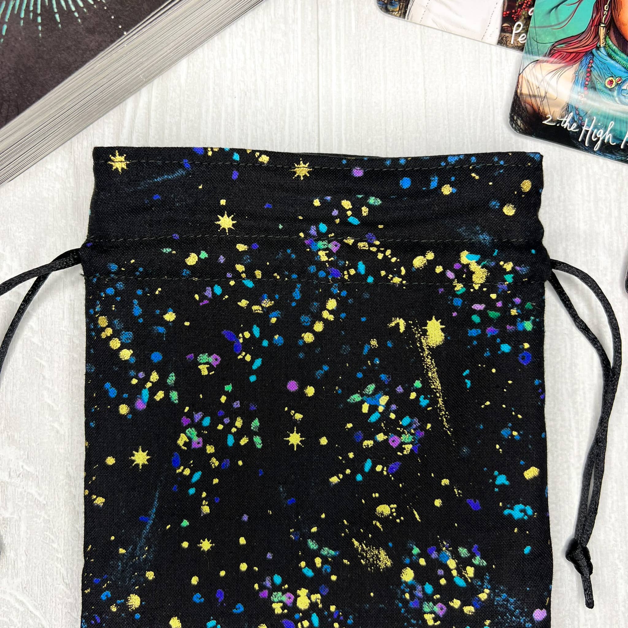 Threads of Tarot - Wholesale Card Holder - Unisex - Speckled Metallic Tarot Card Bag 2