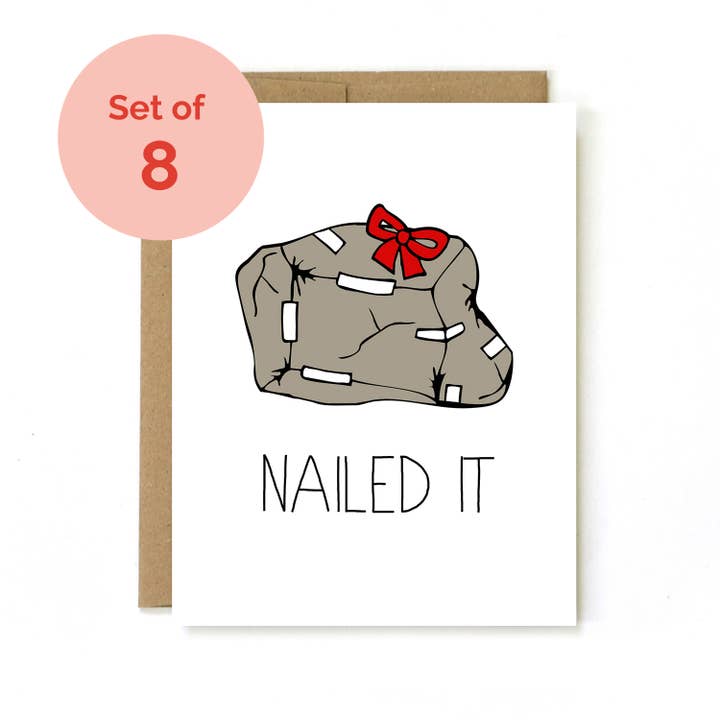 Set mit 8 Weihnachtskarten, genagelt für den Großhandel von Unblushing