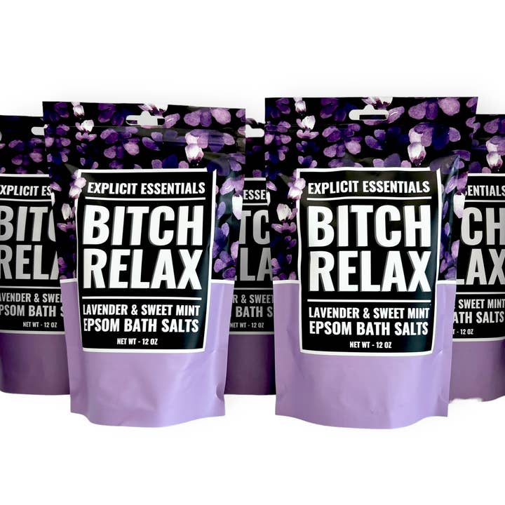 Explicit Essentials - Wholesale Bath Salts - Bitch Relax Bath Salts 12oz Bag11
