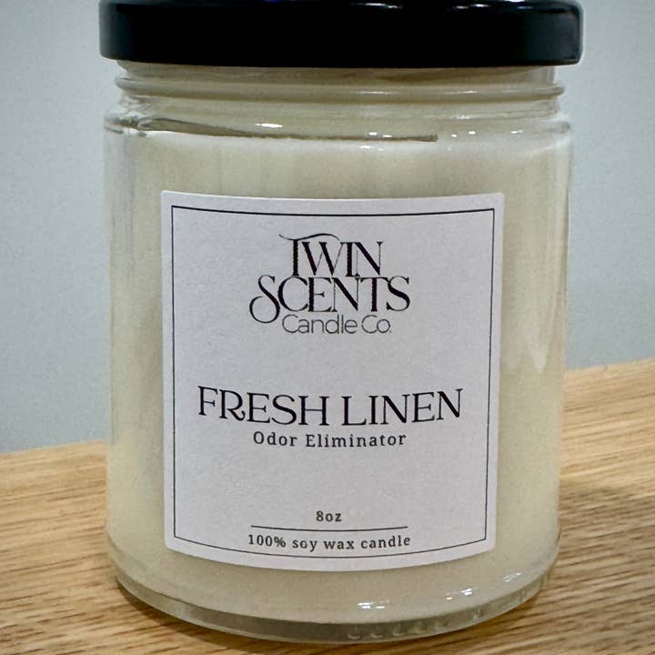 Fresh Linen (odor eliminator) for wholesale by Twin Scents Candle Co.