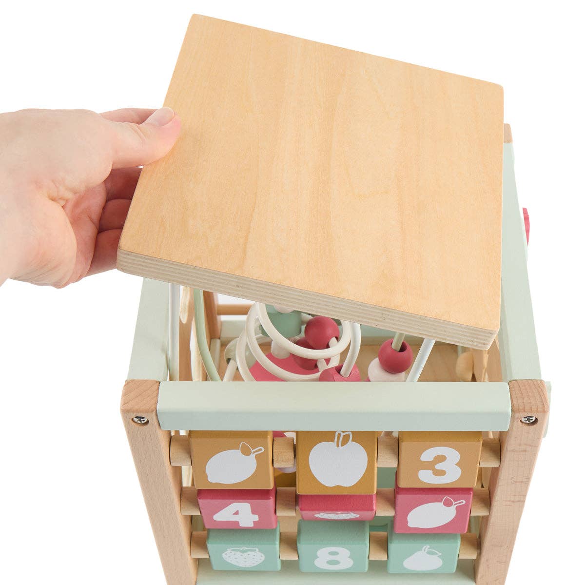 Bieco Spielwaren - Wholesale Wood Toy - Kids - MOTOR SKILL CUBE BERRY FSC®2