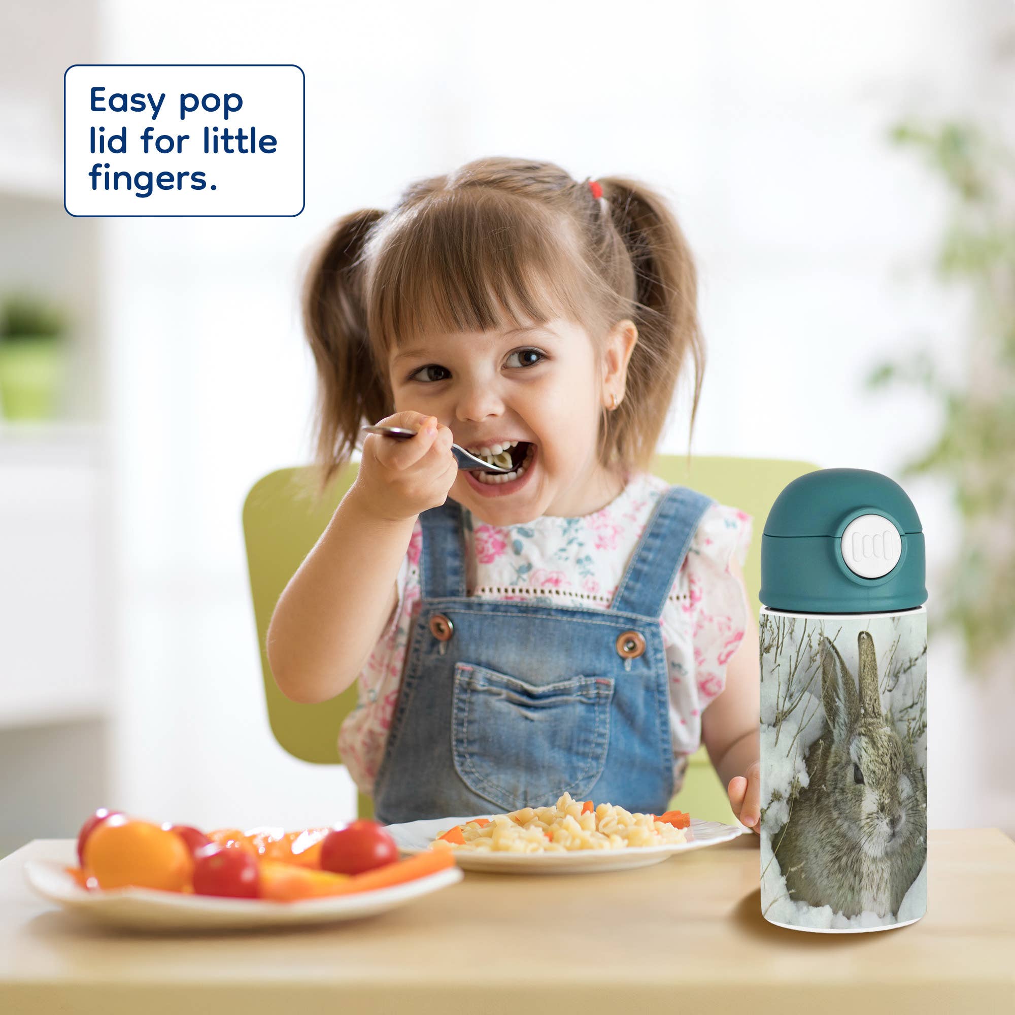 3dRose – Garrafa de água por atacado – 3dRose, Coelhinho da Neve, Garrafa de Água para Crianças7