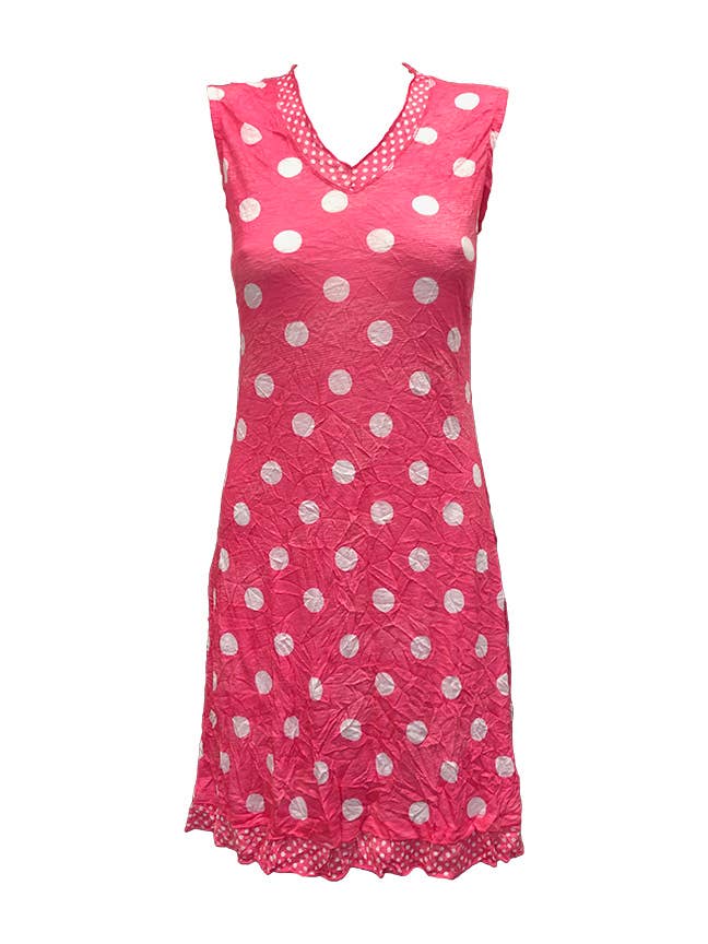 ÆRMELØS MERROW KJOLE MED V-HALS - BLUSH 8570 for engroshandel hos David Cline