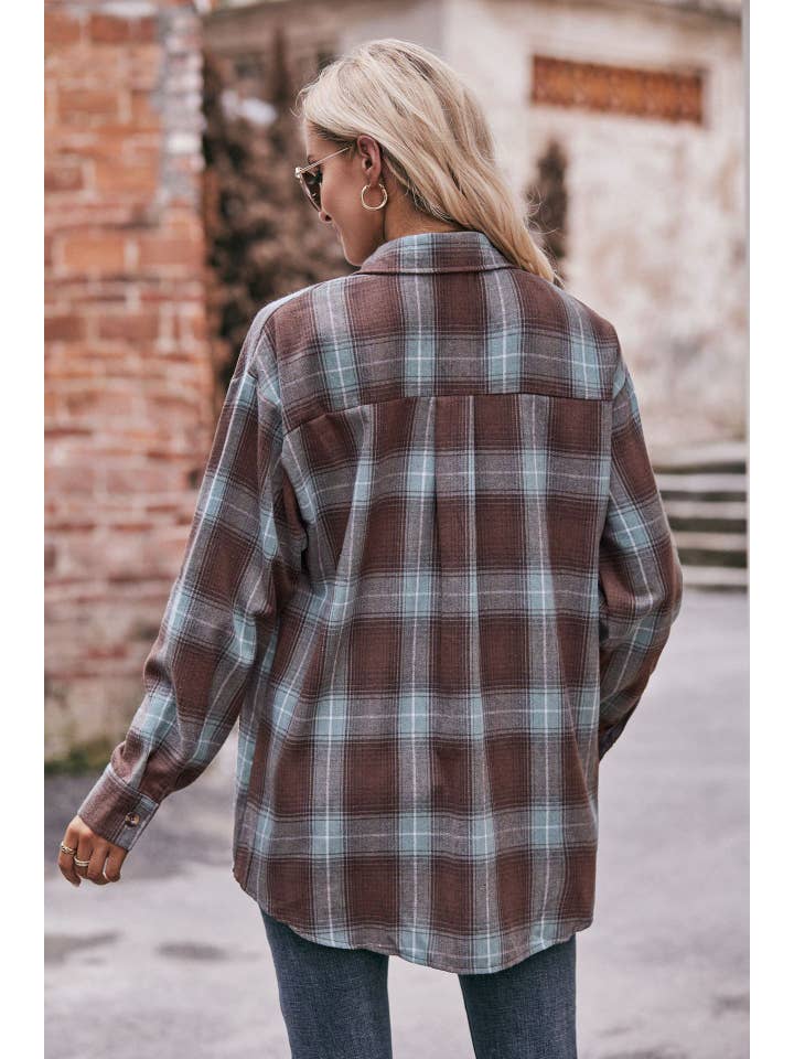 ePretty - Wholesale Button Down Shirt - Women's - Plaid Button Down Shirt G5-TP68038