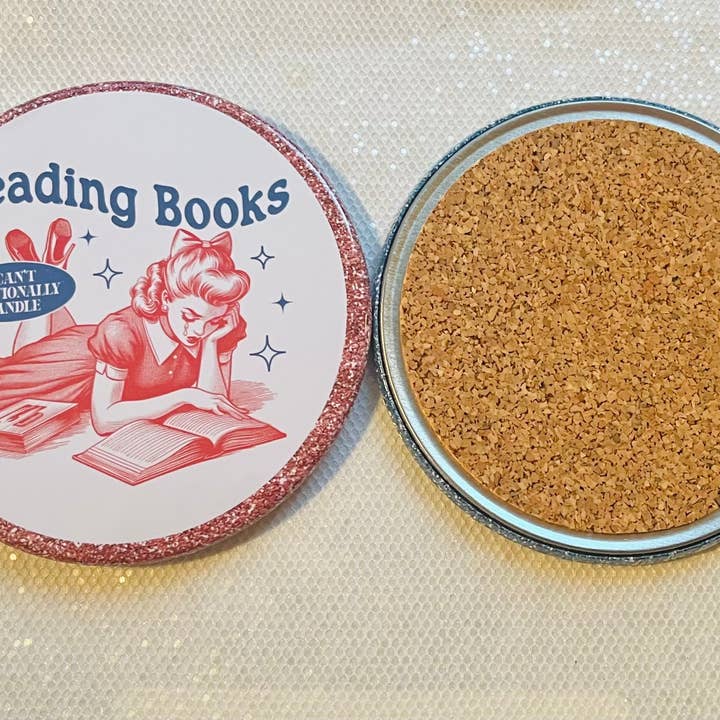 Stuck On Joy - Vente Sous-verre - LIRE DES LIVRES QUE JE NE PEUX PAS GÉRER ÉMOTIONNELLEMENT DRÔLE SOUS-VERRE 3,5"