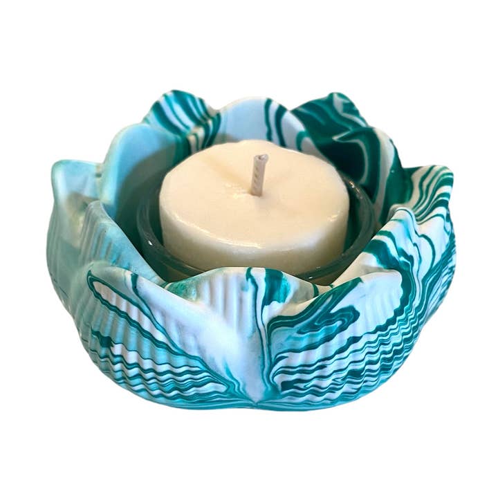 Jessa Eco Lotus Flower Tealight Holder for wholesale by Sol Candles & Scents