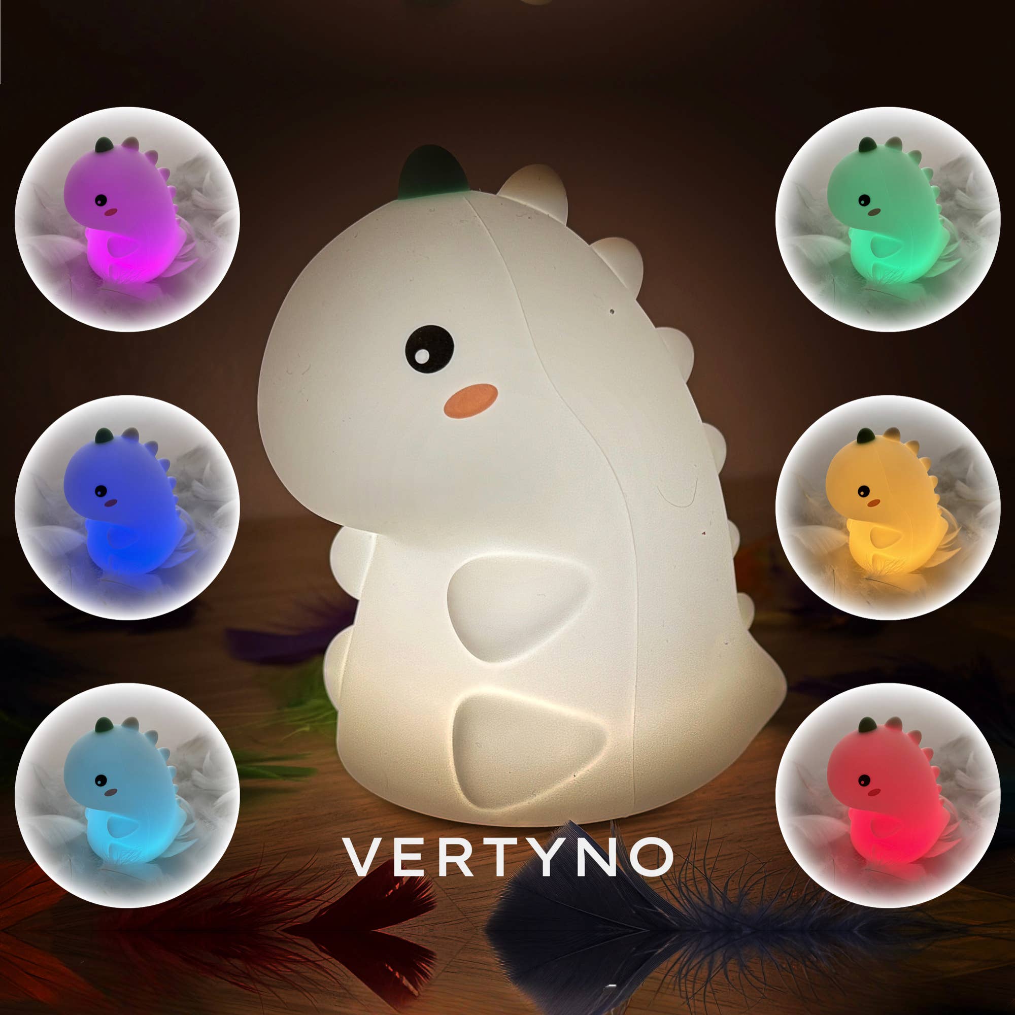 VERTYNO - Wholesale Night Light - Kids & Baby - Dinosaur LED Night Light Silicone Child – Dino by VERTYNO2