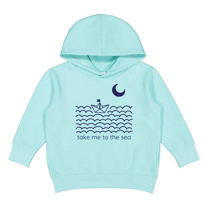 Kids Hoodie- Take Me to the Sea- Ocean Coastal Sweatshirt for wholesale by Spruce Seed