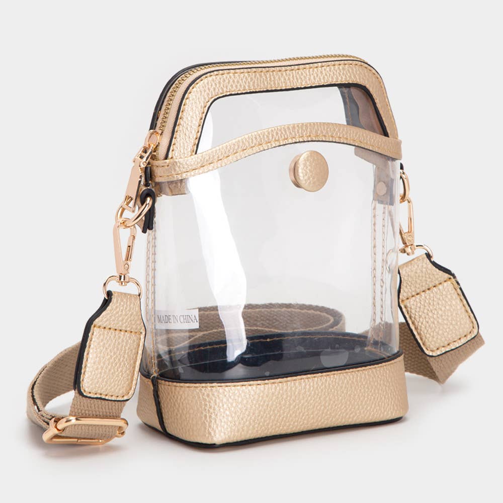 Sensibling Corp. - Wholesale Crossbody Bag - Women's - Solid Faux Leather Transparent Crossbody Bag16
